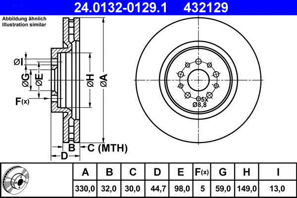Brake Disc (24.0132-0129.1)