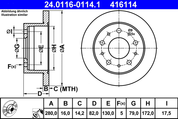 Brake Disc (24.0116-0114.1)