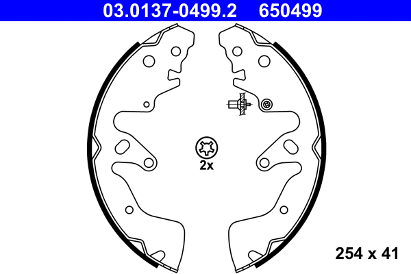 Brake Shoe Set (03.0137-0499.2)