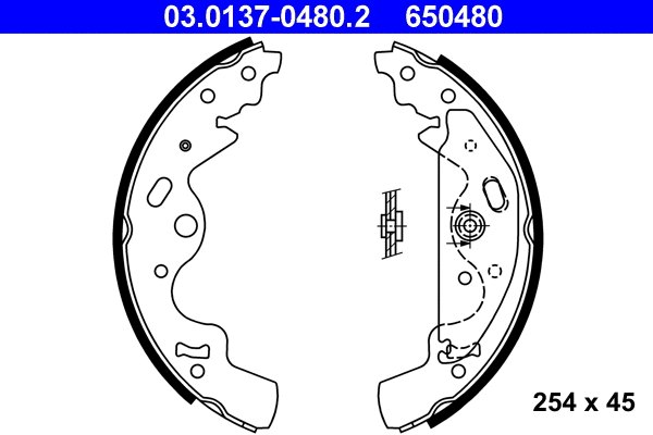 Brake Shoe Set (03.0137-0480.2)