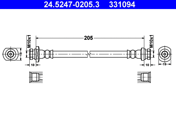 Brake Hose (24.5247-0205.3)