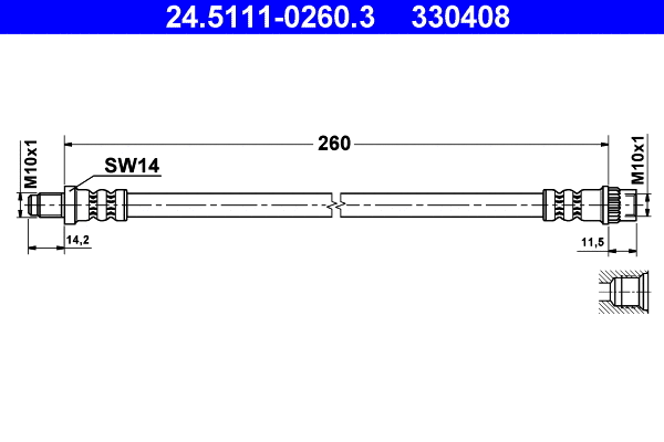 Brake Hose (24.5111-0260.3)