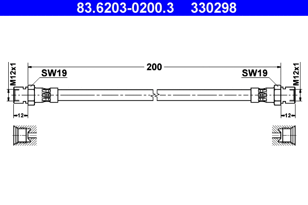 Brake Hose (83.6203-0200.3)