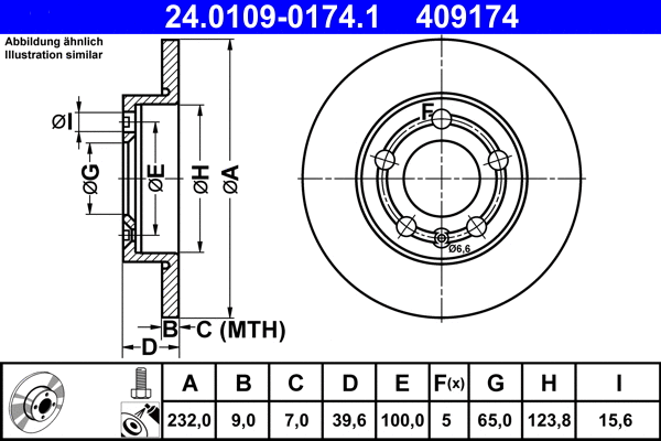Brake Disc (24.0109-0174.1)