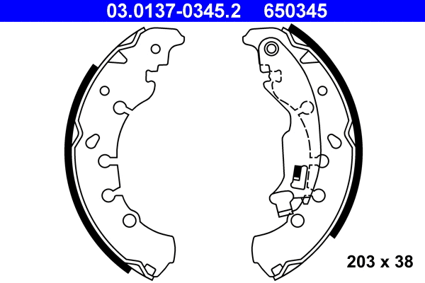 Brake Shoe Set (03.0137-0345.2)