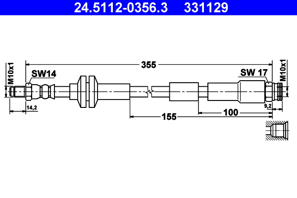 Brake Hose (24.5112-0356.3)