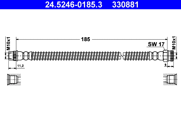 Brake Hose (24.5246-0185.3)