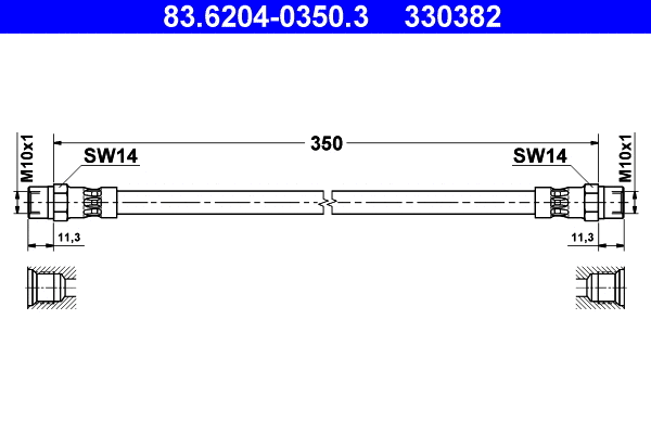 Brake Hose (83.6204-0350.3)