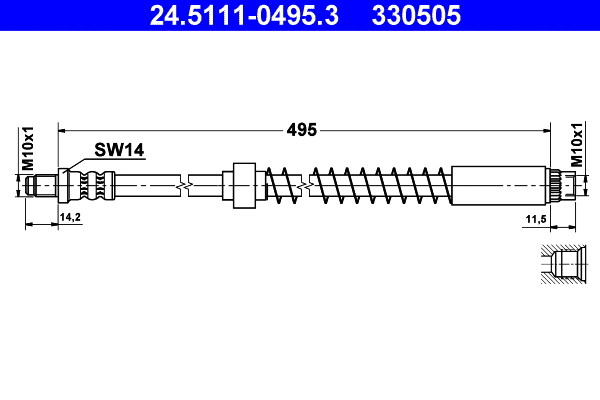 Brake Hose (24.5111-0495.3)