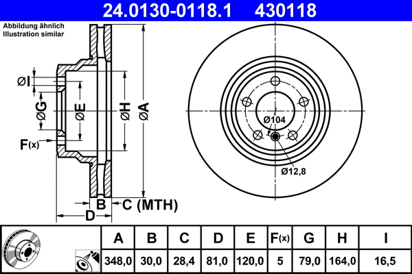 Brake Disc (24.0130-0118.1)
