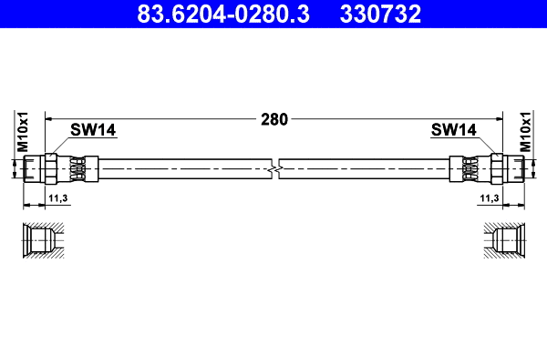 Brake Hose (83.6204-0280.3)