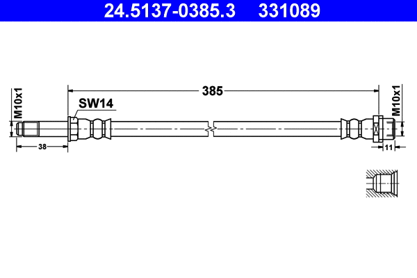Brake Hose (24.5137-0385.3)