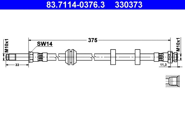 Brake Hose (83.7114-0376.3)