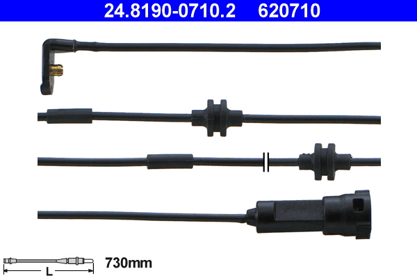 Warning Contact, brake pad wear (24.8190-0710.2)
