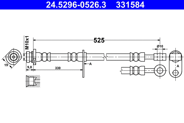 Brake Hose (24.5296-0526.3)