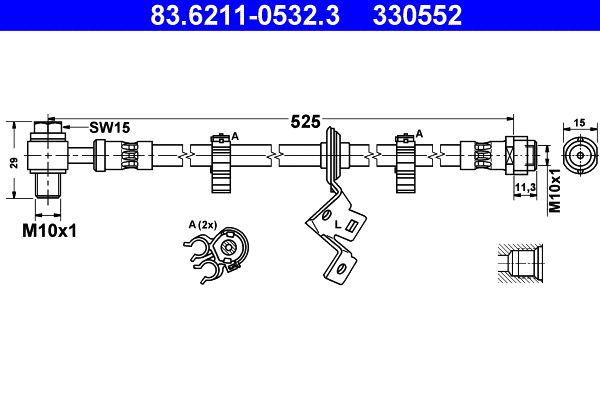 Brake Hose (83.6211-0532.3)