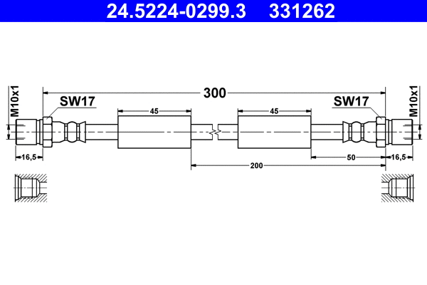 Brake Hose (24.5224-0299.3)