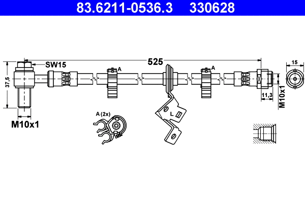 Brake Hose (83.6211-0536.3)