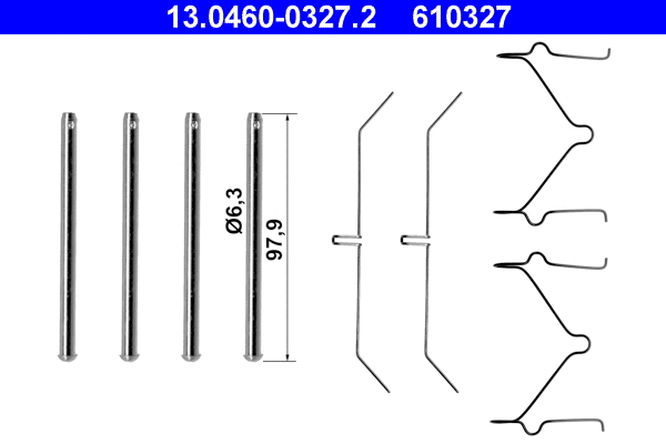 Accessory Kit, disc brake pad (13.0460-0327.2)
