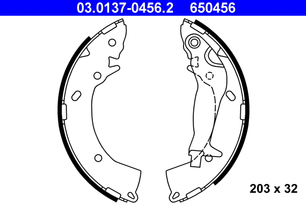 Brake Shoe Set (03.0137-0456.2)