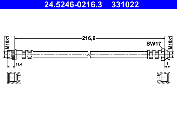 Brake Hose (24.5246-0216.3)