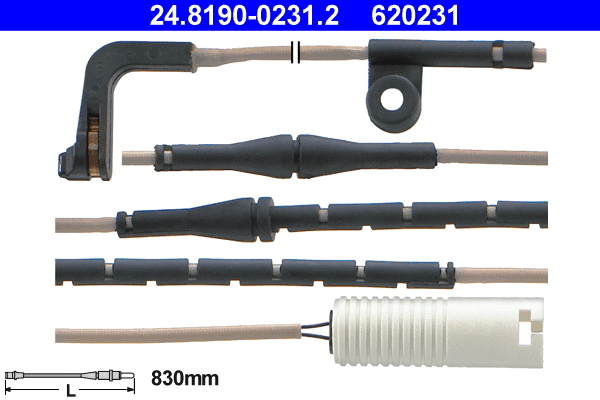 Warning Contact, brake pad wear (24.8190-0231.2)
