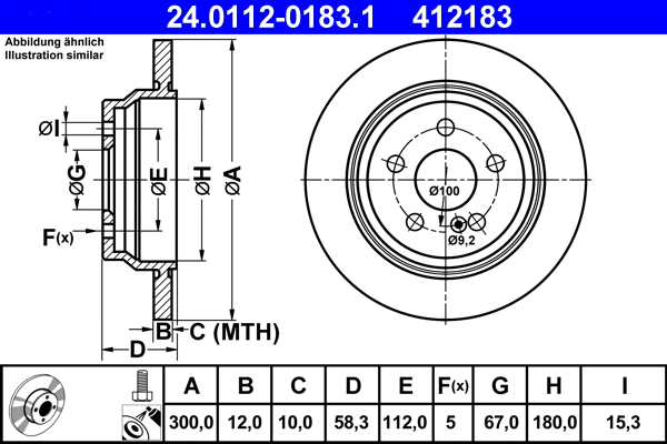 Brake Disc (24.0112-0183.1)