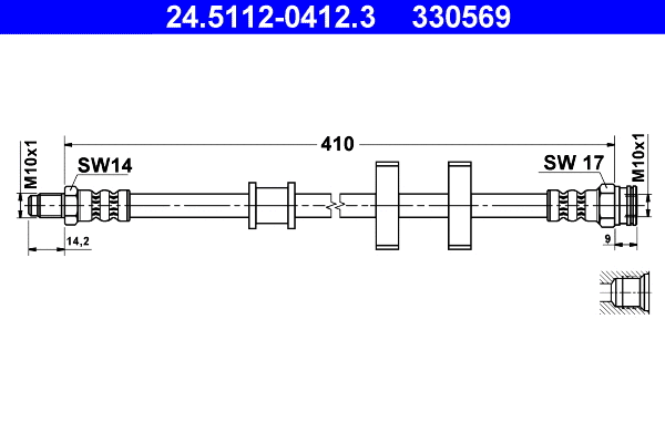 Brake Hose (24.5112-0412.3)