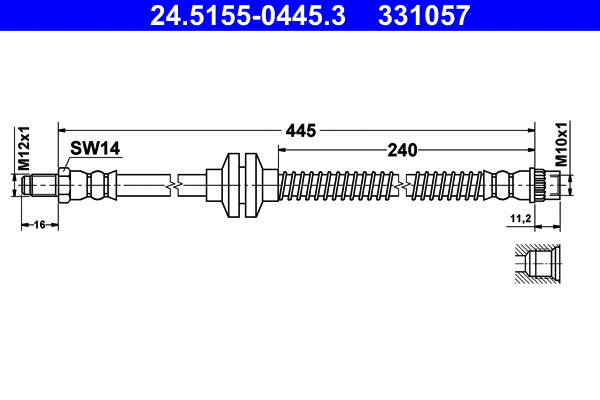 Brake Hose (24.5155-0445.3)
