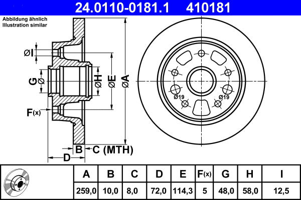 Brake Disc (24.0110-0181.1)