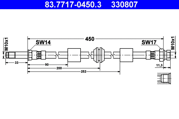 Brake Hose (83.7717-0450.3)