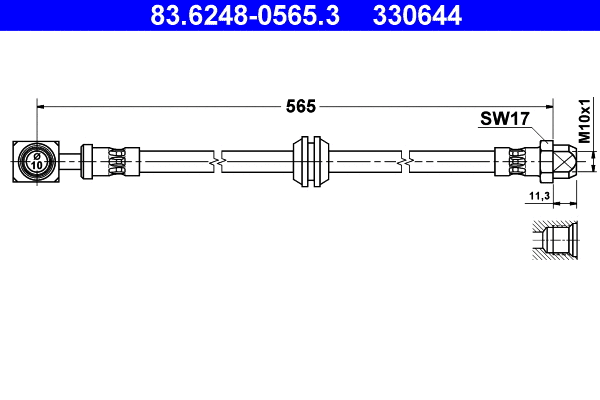 Brake Hose (83.6248-0565.3)