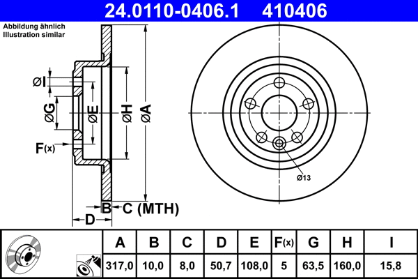 Brake Disc (24.0110-0406.1)