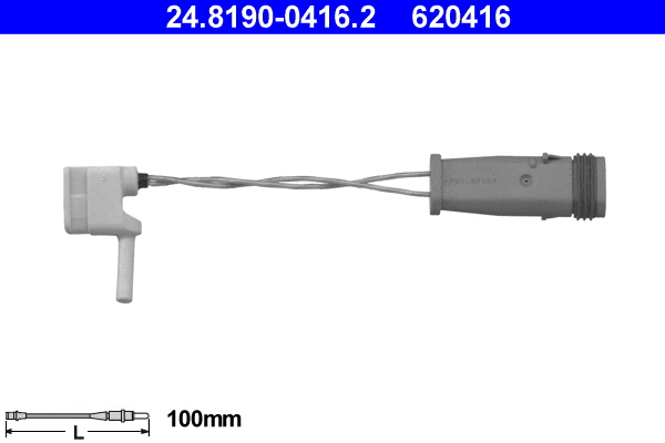 Warning Contact, brake pad wear (24.8190-0416.2)