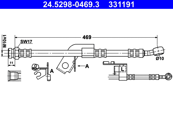 Brake Hose (24.5298-0469.3)