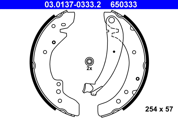 Brake Shoe Set (03.0137-0333.2)