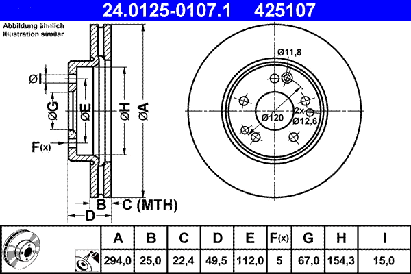 Brake Disc (24.0125-0107.1)