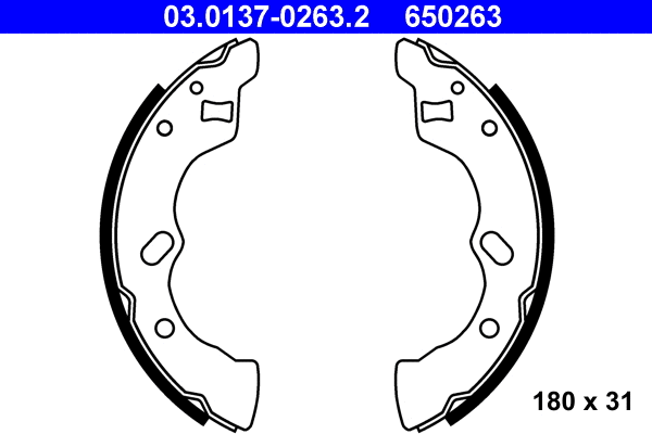 Brake Shoe Set (03.0137-0263.2)