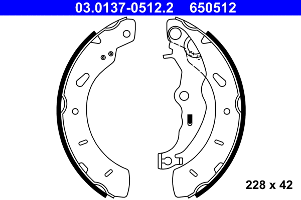 Brake Shoe Set (03.0137-0512.2)