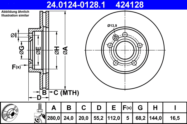 Brake Disc (24.0124-0128.1)