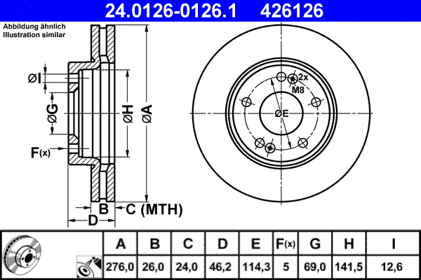 Brake Disc (24.0126-0126.1)