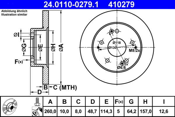 Brake Disc (24.0110-0279.1)