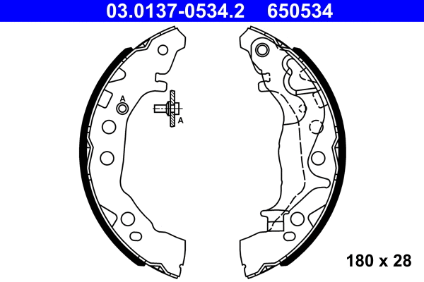 Brake Shoe Set (03.0137-0534.2)