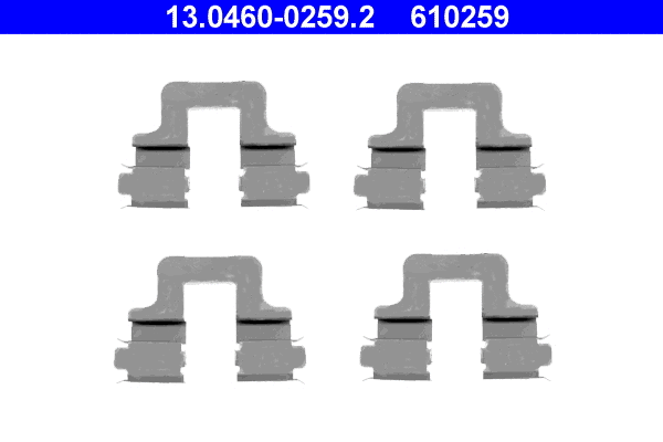 Accessory Kit, disc brake pad (13.0460-0259.2)