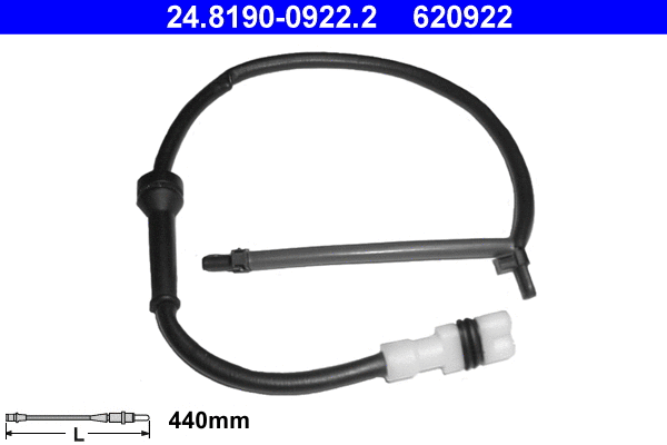 Warning Contact, brake pad wear (24.8190-0922.2)