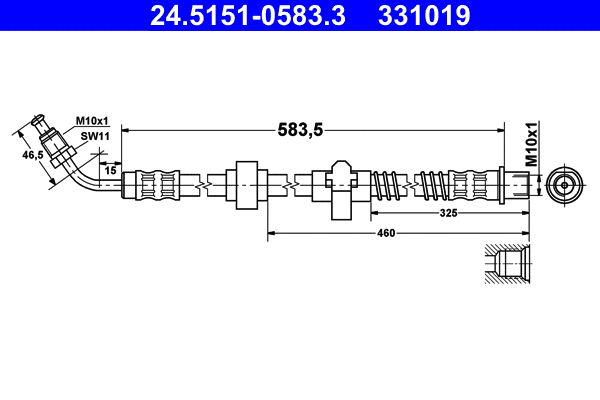 Brake Hose (24.5151-0583.3)