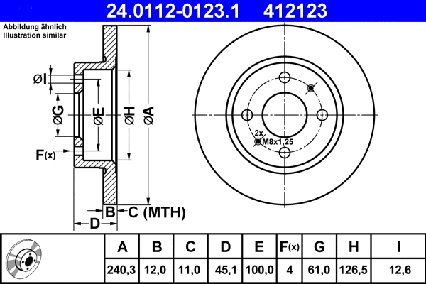 Brake Disc (24.0112-0123.1)