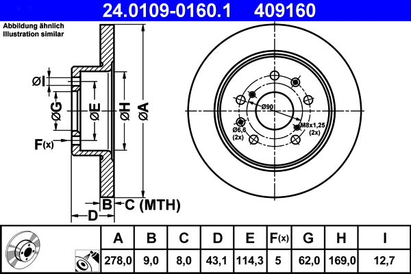 Brake Disc (24.0109-0160.1)
