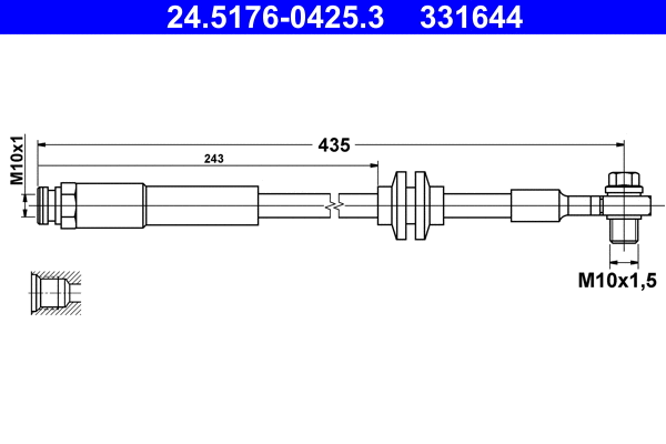 Brake Hose (24.5176-0425.3)
