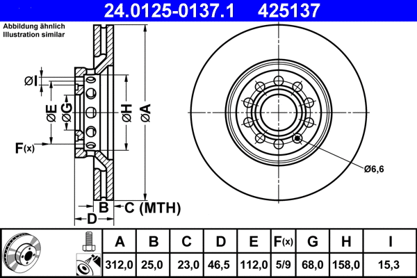 Brake Disc (24.0125-0137.1)